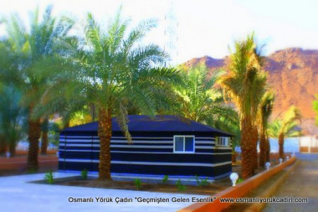 kıl çadır ile yapılmış ev